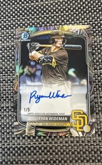 2025 Bowman Draft – Chrome Prospect Autographs Ryan Wideman #CPA-RW Sunflower /5