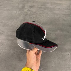 Vintage Annco Atlanta Braves Hat Split Bar Swirl Jagged Edge Embroidered