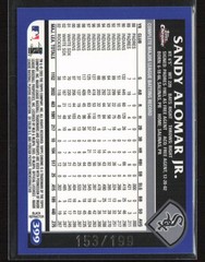 Sandy Alomar Jr. 2003 Topps Chrome #399 Black Refractors /199 Chicago White Sox