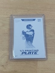 Andrew Fischer 2026 Leaf Pro Set Metal Baseball 1/1 Printing Plate
