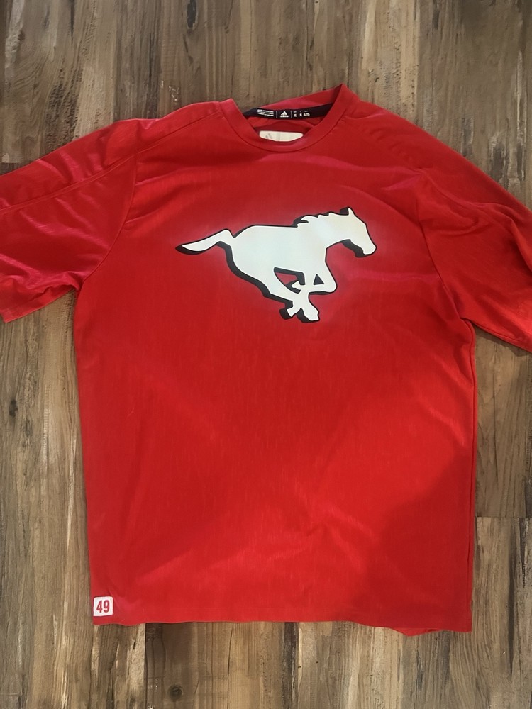 canadian football league Calgary Stampeders Dri Fit Shirt Size Large