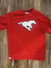 canadian football league Calgary Stampeders Dri Fit Shirt Size Large