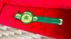 420 weed world heavyweight wrestling championship belt Replica 2mm ZINC