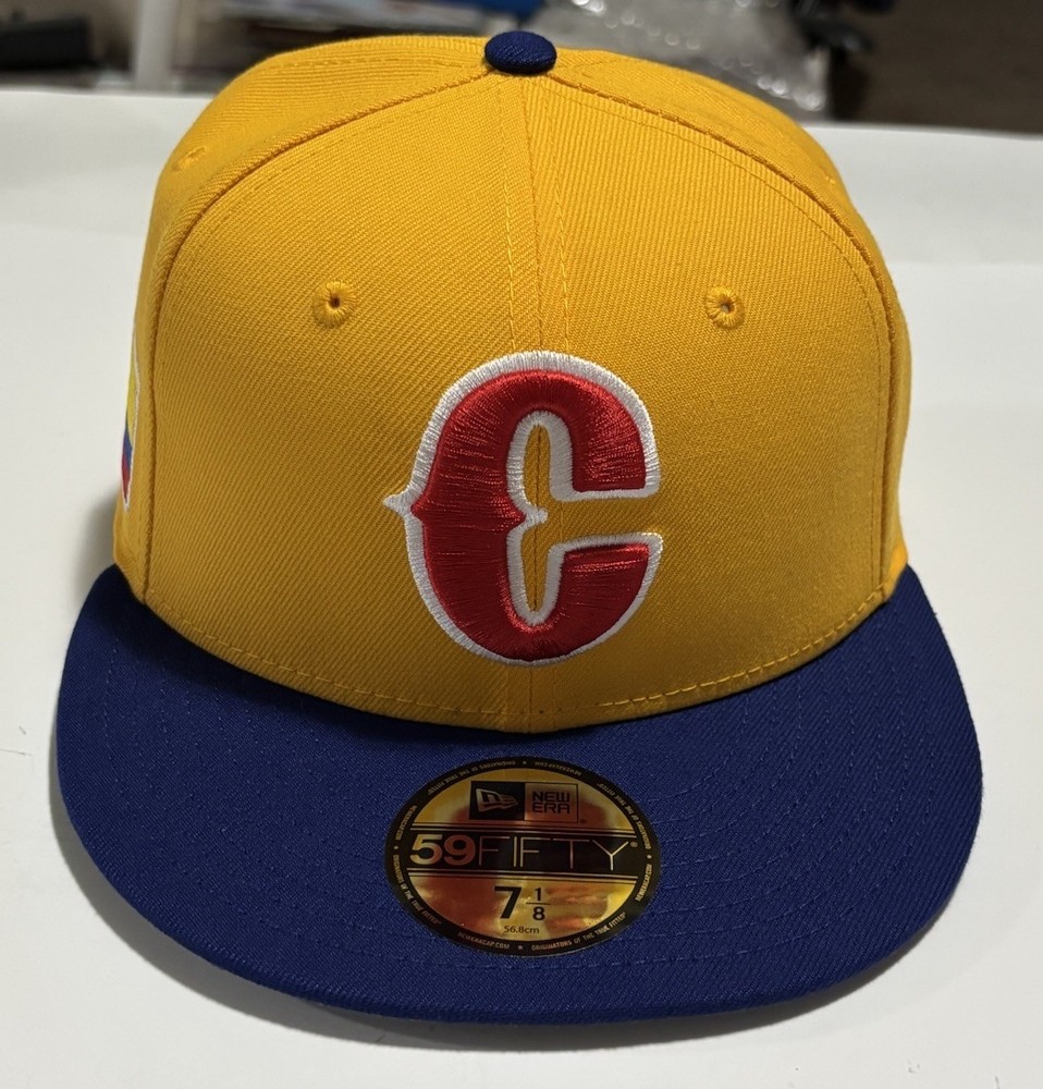 New Era Yellow/Blue Colombia WBC 2026 World Baseball Classic 59FIFTY, 7 1/8