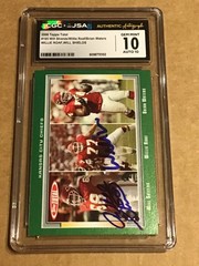 Card 10 – Auto -2006 Topps Total – Willie Roaf, Will Shields, Brian Waters #195