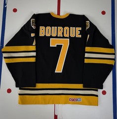 Raymond Bourque Authentic Boston Bruins 1985-86 Vintage NHL Hockey Jersey CCM 50