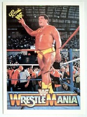 1986 WRESTLEMANIA 2 ANDRE THE GIANT WINS BATTLE ROYAL 4/7 CCTV TICKET POP1 PSA 3