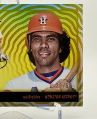 2025 Topps Chrome Platinum Anniversary – Jose Cruz #459 Gold Vibrations /50