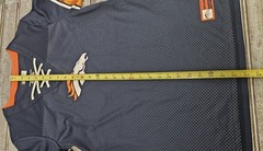 Denver Broncos NFL Women’s M T-Shirt Short Sleeve Navy W/ Orange White Lace