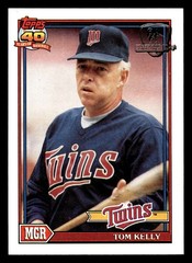 1991 Topps Desert Shield #201 Tom Kelly MG NM-Mint Twins MG