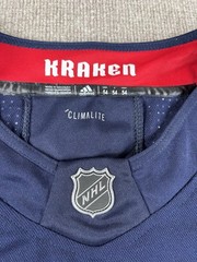 NWT Adidas Seattle Kraken Authentic NHL Home Hockey Jersey Size 54 Navy Blue