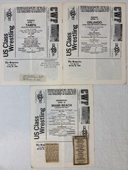 Lot of 18 Vintage « The Grapevine » Vol. 9 Florida Wrestling Programs (1986) RARE!