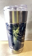 Dallas Cowboys Insulated Travel Tumbler w/ Clear Lid Blue/Silver NFL Football