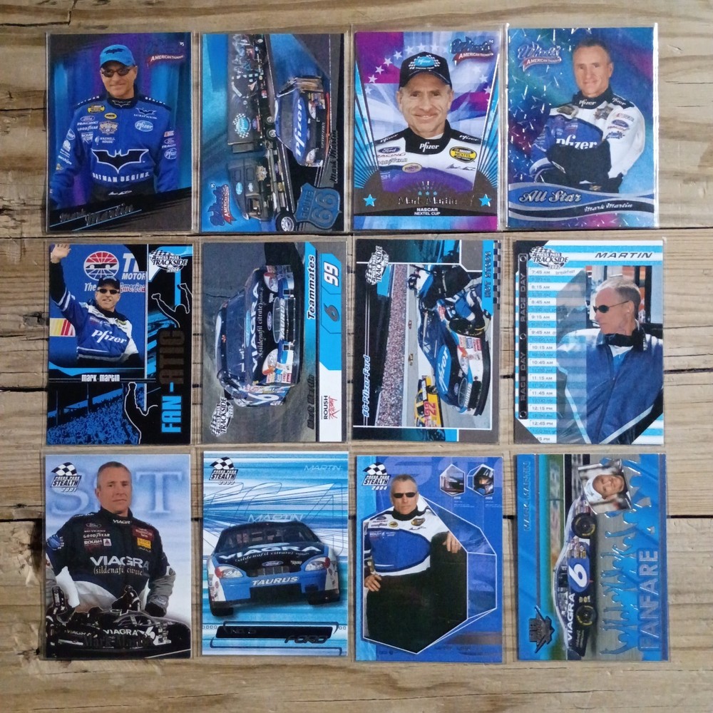 Mark Martin Set Collection Lot 12 NASCAR cards Racing Card MM9
