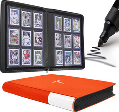 Top Loader Binder for Cards, 9 Pocket, Holds Up to 360 Toploaders with Ringless