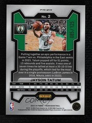2023-24 Panini Prizm Blue Ice Prizm 85/125 Jayson Tatum #2 z6j