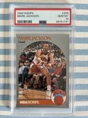 1990 NBA Hoops #205 Mark Jackson w/ The Menendez Brothers PSA 10 GEM MINT