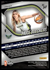 2025-26 Prizm WNBA White Seismic Prizms Variation Paige Bueckers Rookie Dallas