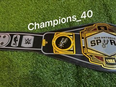 San Antonio Spurs NBA Championship Title Legacy Belt Adult Size 2mm Brass