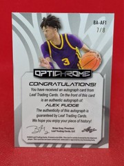 2022-23 Leaf Optichrome Alex Fudge #BA-AF1 Auto PINK ***7/8***