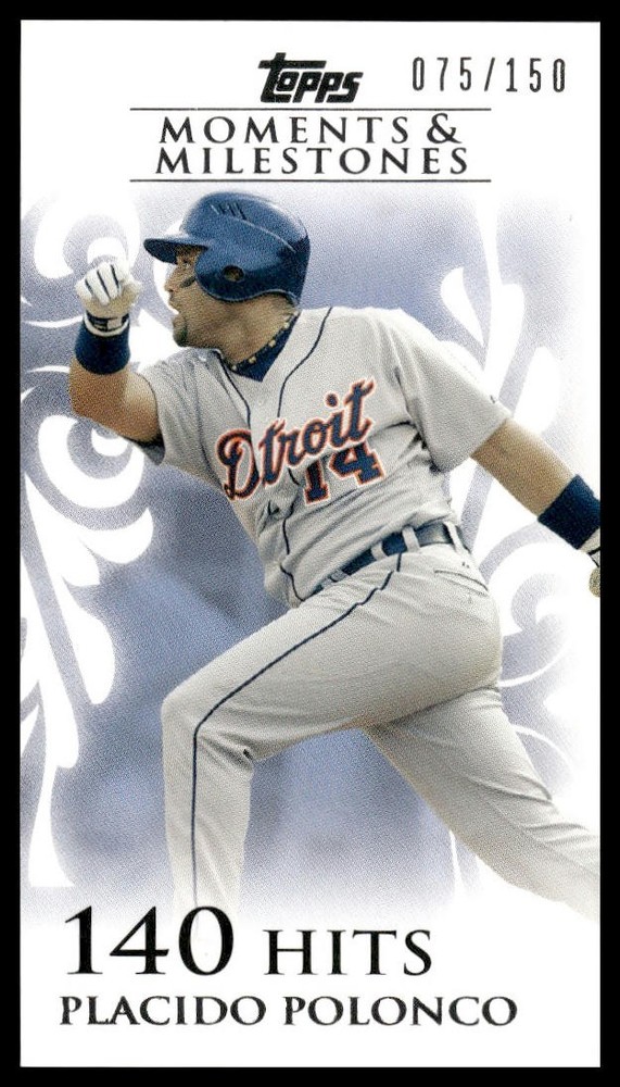 2008 Topps Moments & Milestones #103-140 Placido Polanco SN #/150 Tigers NM+