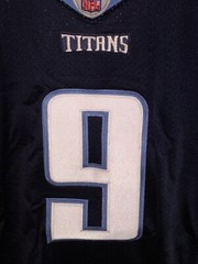 Tennessee Titans Steve McNair Jersey size 44 Reebok Navy Blue Baby Blue Carolina