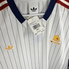 adidas AS Roma Terrace Icon Jersey White Men&rsquo;s 2XL Soccer Jersey NWT JM2128 $90