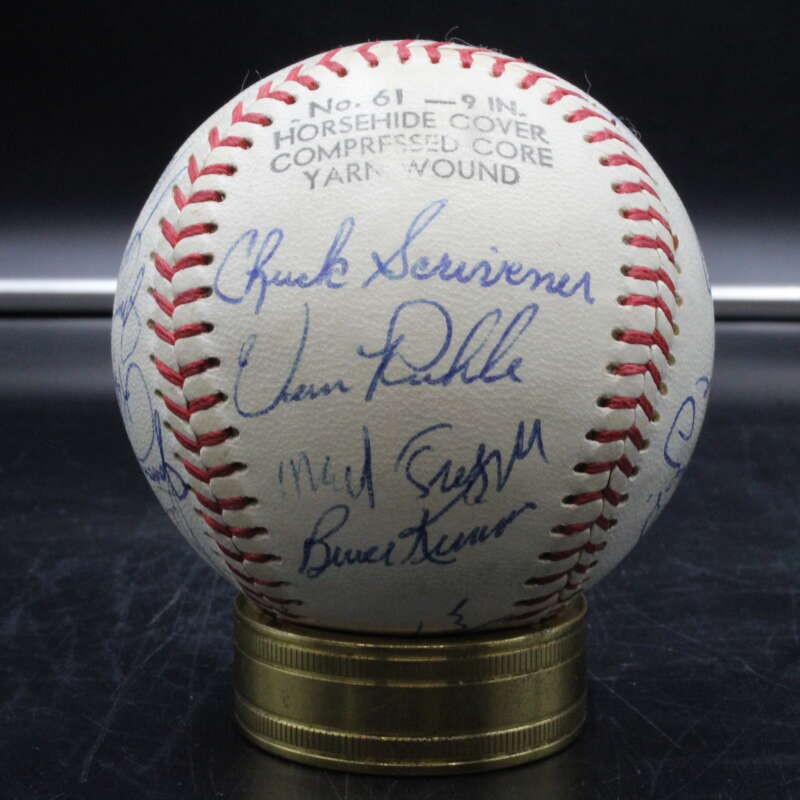 1976 Detroit Tigers Team Signed Baseball Mark Fidrych +20 Autograph ZJ22929