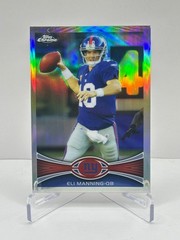 ELI MANNING 2012 Topps Chrome Refractor 103 Insert Parallel Card New York Giants