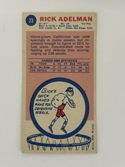 1969-70 Topps Rick Adelman #23 San Diego Rockets Condition Excellent