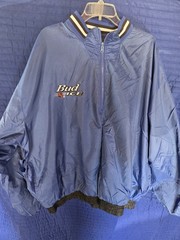 Vintage Bud Ice NHL Pro Player Reversible Jacket 90s Navy Black XXL *Read*
