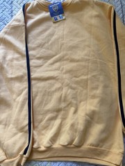 Boca Juniors CABJ Soccer Crewneck Sweatshirt Beige/Blue Men&rsquo;s Size L Official