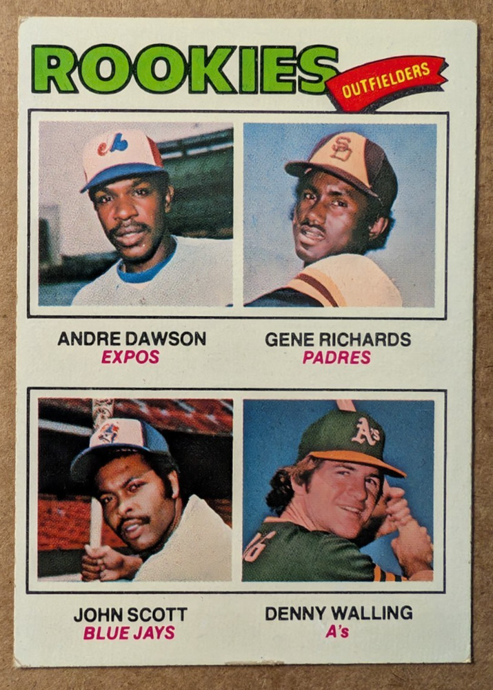 Andre Dawson RC #473 1977 Topps Very Good/Excellent 4