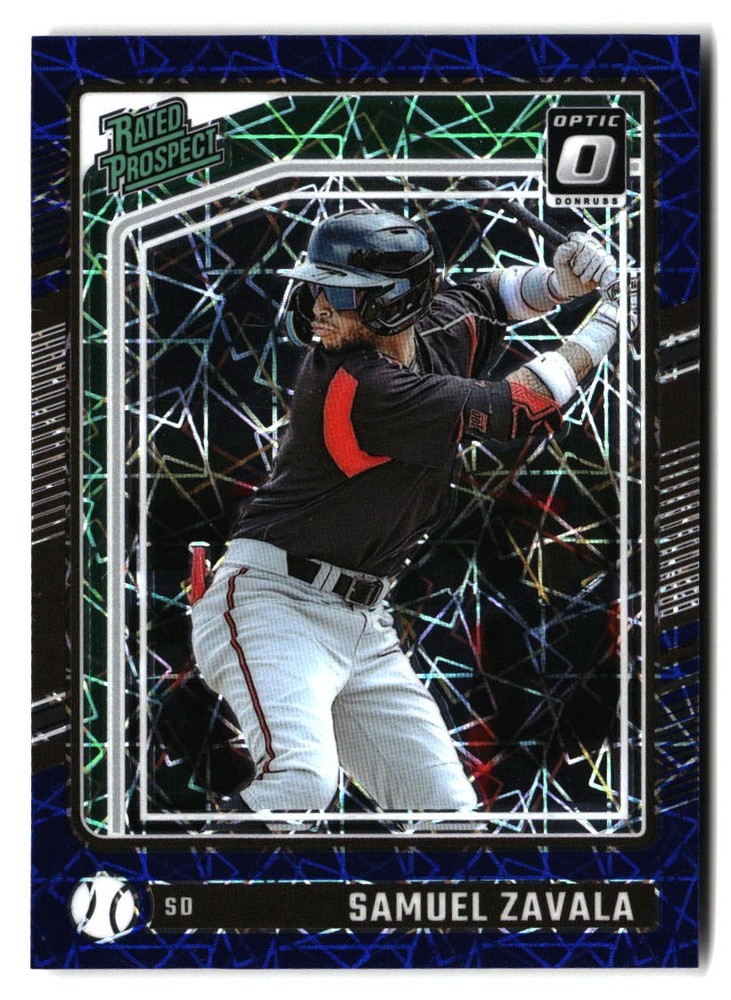 2024 Donruss #194 Samuel Zavala Optic Blue Velocity Prizms
