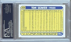 1987 TOPPS TIFFANY #425 TOM SEAVER PSA 10 GEM MT RED SOX