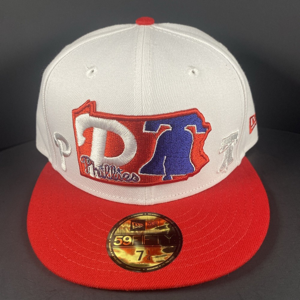 Philadelphia Phillies New Era 5950 Red/White/Blue Size 7 1/4 Fitted Baseball Hat