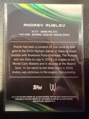 2025 Topps Chrome Tennis #7 Andrey Rublev