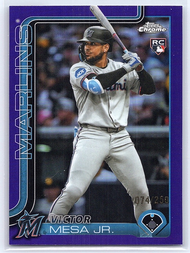 2025 Topps Chrome Update #USC4 Victor Mesa Jr. Purple Refractors #/250