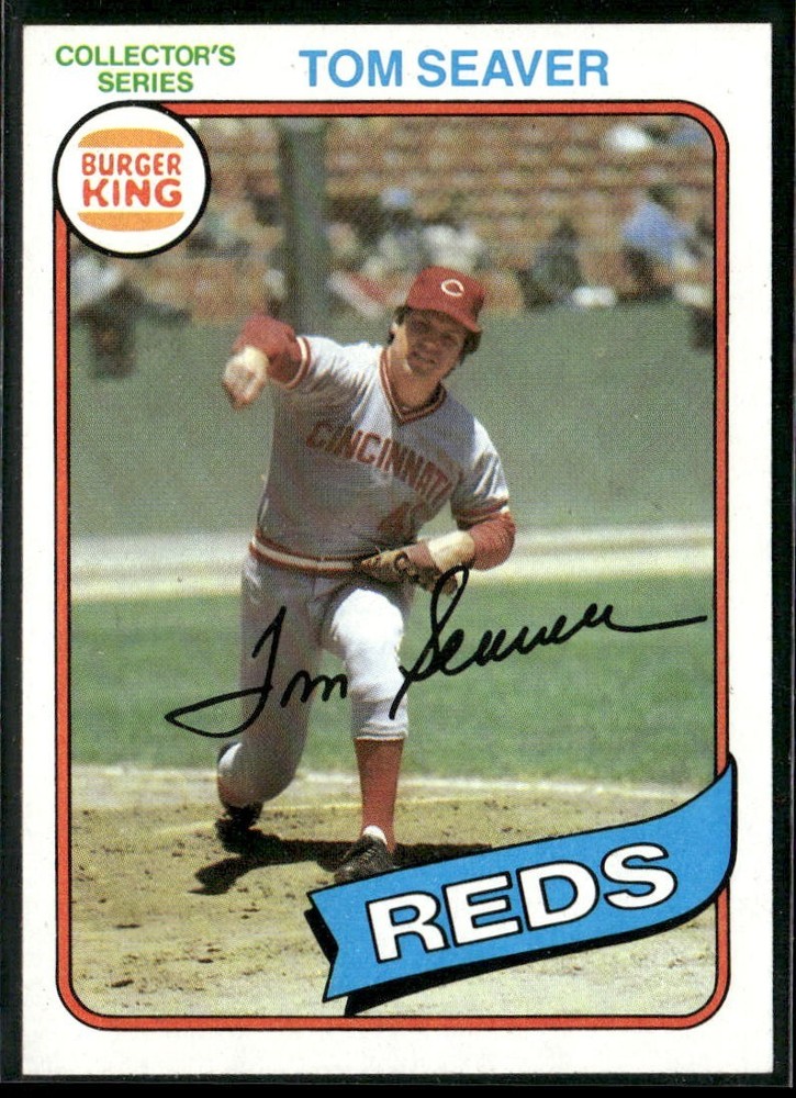 1980 Topps Burger King Tom Seaver #10 ~ NM-MT ~