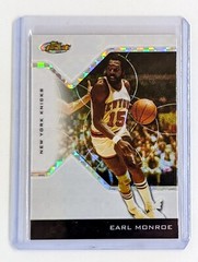 2004-05 Topps Finest X-Fractor #139 Earl Monroe /199 New York Knicks HOF