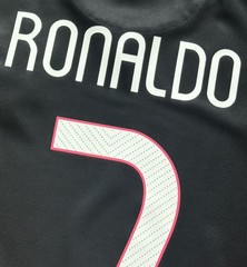 2015 Portugal Away Jersey #7 Ronaldo Medium Soccer CR7 Vintage Black Kit