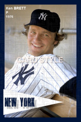 Ken Brett – 1976 New York Yankees – choose a size – full color print
