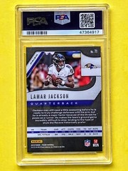2019 Panini PRIZM Red Cracked Ice LAMAR JACKSON #71 PSA 9 MINT, 2nd Year Card!