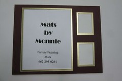 Picture Mat 11×14 for 8×10 & 2 sports cards You CHOICE of team colors mat#23
