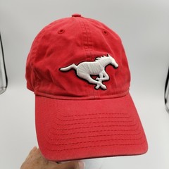 Calgary Stampeders Hat Cap Red Reebok Rbk CFL Football Adjustable Strapback