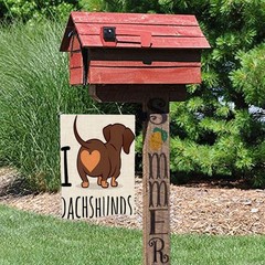 EMMTEEY Dachshund Art Garden Flag Double Sided Burlap 12.5X18, Multi 3