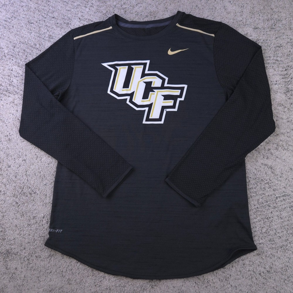 UCF Knights Shirt Mens Medium Nike Training Long Sleeve Central Florida Dri Fit