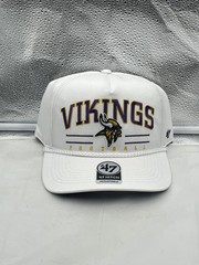 Minnesota Vikings NFL &rsquo;47 White Script Hitch Rope Snapback Adjustable Hat