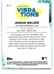 2022 Bowman – Virtuosic Vibrations Jordan Walker #VV-13 (RC)