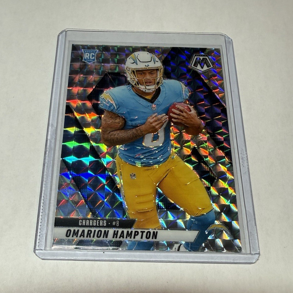 Panini 2025 Mosaic Omarion Hampton Chargers RC Prizm Rookie #335 NFL